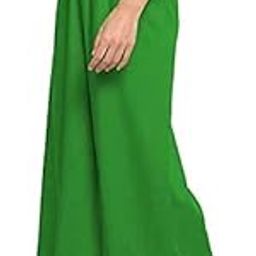 Women's Regular Fit Cotton Blend Palazzo Pant (Palazzo Pants 72_Green_XL)-image-6