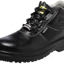 Unistar Rockford Leather Safety Shoes - Non-Slip Industrial Work Boots, Steel Toe Footwear for Construction, Slip Resistant, Durable, Indestructible - Grey, Size 11..-image-22
