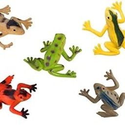 PREMIER PLANTS™ 5 pcs of Plastic Frog Figurines Toys, Realistic Frog Assorted Mini Plastic Frogs for Aquarium/Party Favor Decoration/Bathtub Bath Pool Toy/Pet Turtle Collection/Gift & Rewards-picture-34