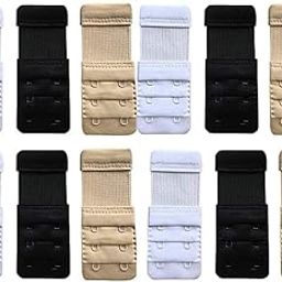 � Bra Hook Extender-2 Hook - 3 Rows (with Extra Elastic) Save Your Bra Increase (Multicolor (Pack of 12))-picture-17