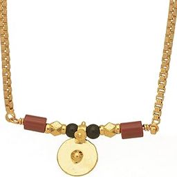 Mangalsutra with Chain 30" Length & Vati Tanmaniya One Gram Gold No.725 for Women (Gold)-image-37