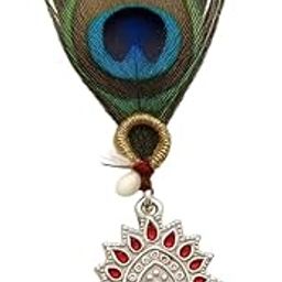 Hulasi 925 Sterling Silver Laddu Gopal Mukut | Bal Krishan Accessaries-image-4