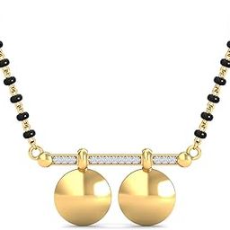 14KT Yellow Gold and Diamond Mangalsutra for Women-image-60
