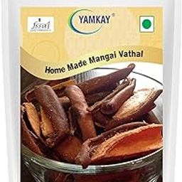 Yamkay Home Made Mangai Vathal Uppu Manga Traditional South Indian Sun-Dried Raw Vathal250 Gm-30