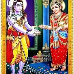 VNPL Lord Shiva with Mata Annapurna Sacred Acrylic Photo Frame | Blessed from Kashi Temples | Ideal Spiritual Gift for Home, Kitchen & Ann Bhandar | Golden, (10x12 inch)-image-63