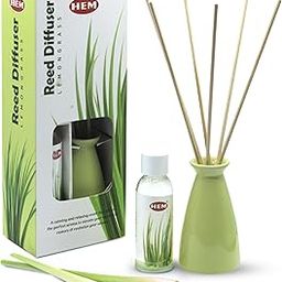 HEM Lemongrass Reed Diffuser | Long-Lasting Fresh Aroma for Home & Office Decor | Perfect for Relaxation, Ambiance & Gifting | Includes 6 Sticks | Lemongrass Aroma Oil (40ml)-image-30