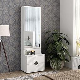 HomeTown Gwen Dresser with Mirror in White & Denim Colour-picture-10