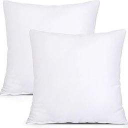 MINK HAVEN Microfiber Sofa Cushions Set of 2 | 16x16 inch Square Pillow | Soft, Supportive Pillow for Sofa & Bed | White Fiber Cushions for Home & Living Room Decor-7