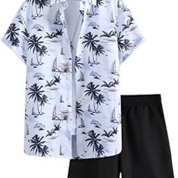 Star Men Printed White Night Suit Set ()_BZ_White-Coconut-Night-Suit (XL)-picture-34