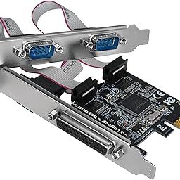 Syba Legacy and Beyond Dual-Serial (2 Port) Plus Single (1) Parallel Port PCI Express Card Compatible with 16C550 UART-12