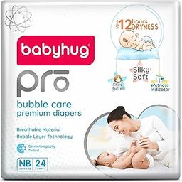 babyhug Pro Bubble Care Premium Pant Style Unisex Diapers New Born(Nb) Size-24 Pieces, 1 count-31