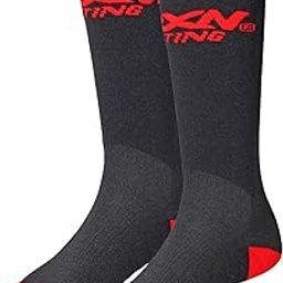 Unisex-Adult Nylon Lifting Regular Socks- Weightlifting Shin Guards, Compression Sock for Cross Training & Weightlift, Red-11