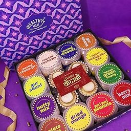 Healthy Treat Super Snacker Premium Diwali Gift Hamper | Roasted Dry Fruit & Snacks Gift Box with Diwali Card | Diwali Gift Hampers | Diwali Gift Box | Wholesome Corporate Gifting | Healthy Snacks Diwali Gift Hamper for Gifting-image-60