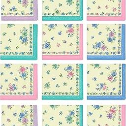 WLL Ladies Cotton Rumal - Soft Floral Hankey Set for Women & Girls | Multi-Color Handkerchiefs | Girls Rumal, Napkin, Hanky Combo for Daily Use-image-26