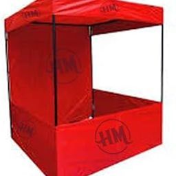HM Promotional & Advertising Canopy Tent 6X6X7 ft with Free Heavy Duty Carry Bag (Red)-image-17