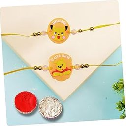 Rakhi for Kids Brother, Rakhi Set of 2 for Brother Boys Baby Kids, Designer rakhi for Children, Rakshabandhan Set Little Bro & Cute Bro-image-36