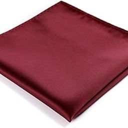 Classical Men's Solid Pocket Square (Burgundy Red)-picture-7