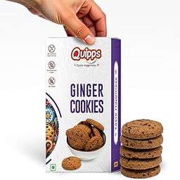 Quipps Premium Ginger Cookies | 200g | Healthy Biscuits with Real Ginger, Jaggery & White Butter | No Maida, No White Sugar, No Preservatives | Freshly Baked, Crunchy, 100% Natural | Perfect for Tea Snacks, Gifting and Breakfast-image-44