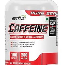 NutriJa Caffeine 200mg 100 Capsules | Pure & Potent | Boosts Performance & Metabolism-20