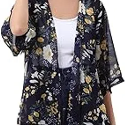 anvi be yourself Women's Printed Half Sleeve Front Open Casual Regular Shrug || Regular Length Open Front Shrugs for Women Stylish Western-picture-42
