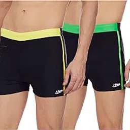 i-swim Mens Costume Is-010 Size XL Black/Yellow with Is-010 Size XL Black/Lime Pack of 2 and Earplug Is-406-picture-18