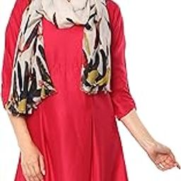 Abstract feathers Printed Cotton Scarf, Scarves, Stole & Shawl for Women for all seasons-14