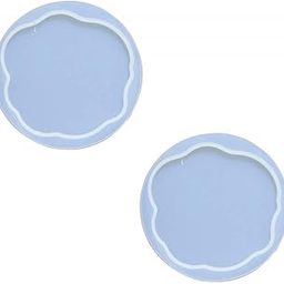 Ready Shop go Geode Wave Coasters Epoxy Molds for Casting with Resin Art Clay Cement (Pack of 2) 9.5 cm x 9.5 cm-image-37