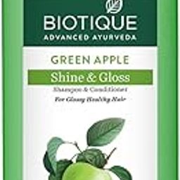 Biotique Green Apple Shine & Gloss Shampoo & Conditioner| Promotes Healthy, Shiny and Glossy Hair | Nourishes Scalp | Makes Hair Soft & Smooth |100% Botanical Extracts| All Skin Types | 650ml-42