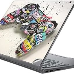 GADGETSWRAP Laptop Decal Vinyl Sticker Top Only Compatible with Surface Book - Graffiti Gamepad-image-88