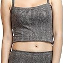 Women's Cotton Thermal Spaghetti Top | Sleeveless Quilted Camisole Thermal-30