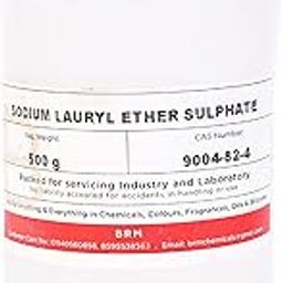 BRM Chemicals SLES Sodium Lauryl Ether Sulphate - Soap Making Supplies, Personal Care Foaming Detergent Product and Professional Surfactant Raw Material - 500 Grams-picture-20