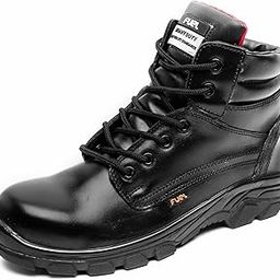 Stallion Safety Shoes for Men with Industrial Steel Toe, Light Weight Construction Shoes, Anti Penetration, Non-Slip Lace Up Comfortable Footwear, (Sizes -6UK -11UK)-picture-43