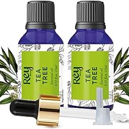 Rey Naturals 100% Pure Tea Tree Essential Oil For Hair & Scalp, Skin & Face Care - Tea Tree Oil For Dandruff, Acne, Aromatherapy & Stress | Suitable For All Skin & Hair Types - 15ml-5