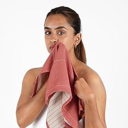Doctor Towels World's First Aloevera DoubleCloth Face Towel | Australian Formulated Antimicrobial Treated | High Absorbent & Skin Friendly | 45 x 45 cm | Pack of 2 | Apricot Brandy-image-3