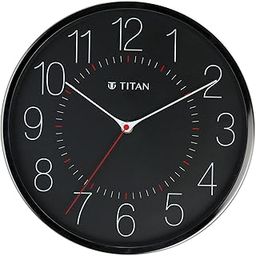 Titan Metallic Analog Wall Clock with Slim Hands - 30 Cm X 30 Cm (Medium)-2