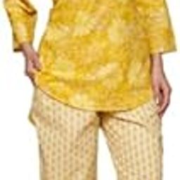 Cotton Night Dresses for Women (Printed Night Suit Set of Top & Pyjama Pant)-image-6