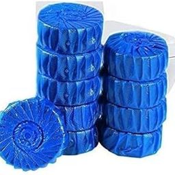 GY impex Toilet Bowl Deodorizer Cleaner Powerful Automatic Flush Toilet cleaner tablet 10 Pcs Automatic Toilet Bowl Cleaner Tablets Stain Remover Bathroom Flush Tank Blue Tab Tablet-image-79