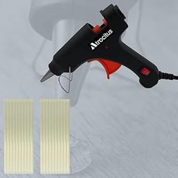Atrocitus 20W Black Glue Gun with Precision Nozzle & 20 Glue Sticks | Ideal for Arts, Crafts & Quick Fixes-0