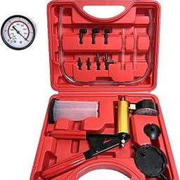 STHIRA® Auto Brake Bleeding Kit, Hand-Held Vacuum Pump Pressure Tester Gauge Set, Brake Clutch Oil Bleed Kit, Manual Brake Fluid Bleeder Kit Tool for Car Motorbike Motorcycle Car Repair Kit-17