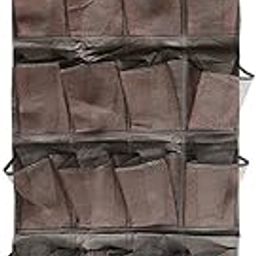 STYLEHEAVEN 24 Grid Behind Door Hanging Shoe Rack Hanger Storage Organizer Brown|Home & Garden|Kids & Teens at Home|Furniture|Bookcases-image-9