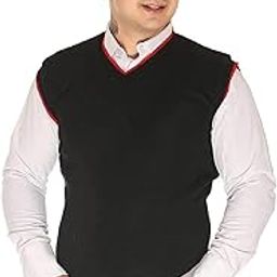 Men V-Neck Woolen Sleeveless Half Designer Sweater for Winter Wear Availabel Size M=38,L=40,XL=42-image-41