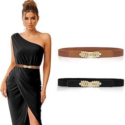 2Pcs Elastic Waist Belt for Women, Vintage Design Belt for Women, Stylish Women Belts for Jeans and Dress-image-93