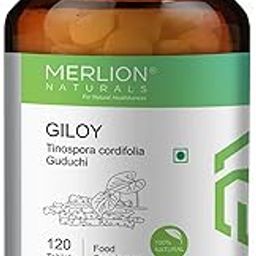 Merlion Naturals Giloy Tablets Guduchi / Tinospora cordifolia, All Natural, Pure Herbs 500mg x 120 Tablets-image-89