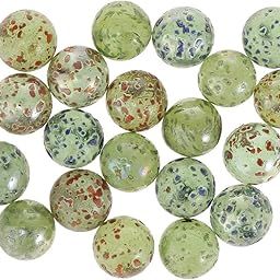 Enakshi (LABEL) Creations 20x 16mm Clear Glass Marbles Kids Game Toy Vase Fish Tank Decor GreenToys & Hobbies|Educational| Educational Toys-10