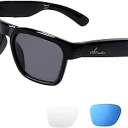 OhO sunshine Unisex Adult Bluetooth Sunglasses,Voice Control and Open Ear Style Smart Glasses Listen Music and Calls with Volume UP & Down,Bluetooth 5.0 Audio Glasses and IP44 Waterproof - Pack of 1-picture-18