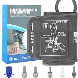 MCP BP Cuff Adult Blood Pressur­e Monitor Large Cuff XL Compatible with Omron B.P, Ageasy BP, Pharmeasy BP with 6 Size Connectors free (17-22CM)-image-93