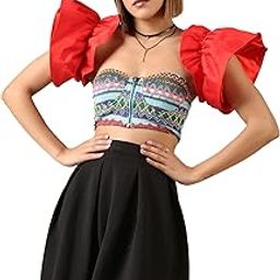 Heart Up My Sleeves Red Emily in Paris Pleated Sleeves-14