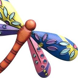 Club Bollywood®Colourful Dragonfly Metal Wall Hanging Decoration Garden Fence Ornament C|Home & Garden | Garden D?©Cor |1X Dragonfly Wall Decoration-image-13