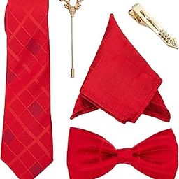 Men's Microfiber Tie, Pocket Square, Bow Tie & Lapel Pins-image-23