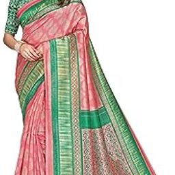 AARIKAA SYNCOT Women's Fancy Georgette Floral Printed Saree_50-image-19